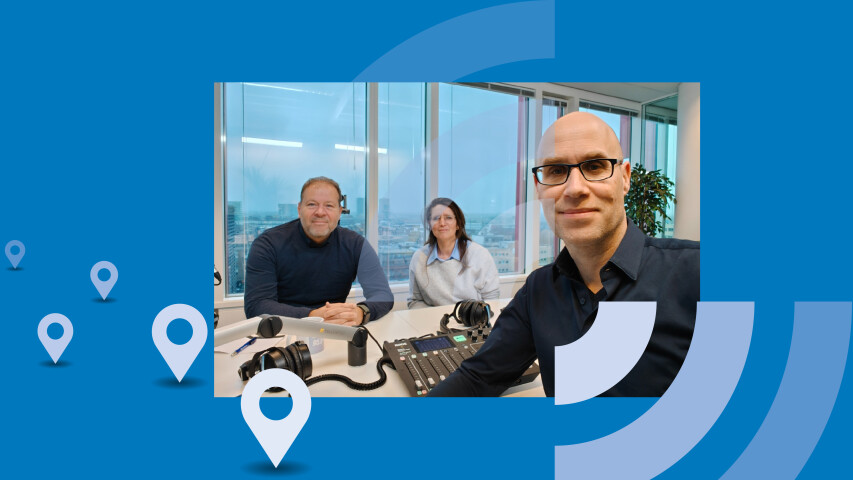 Oscar van der Spruit in de Easy FM Tech & Innovatie podcaststudio.